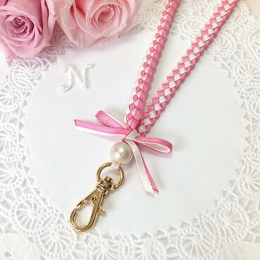 8e*リボンレイ《lei du ruban - rose》