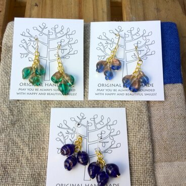 ベネチアンガラスのピアス