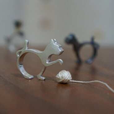 招きねこリング（受注制作）