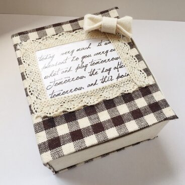 カントリー＊チェックリボンBOX