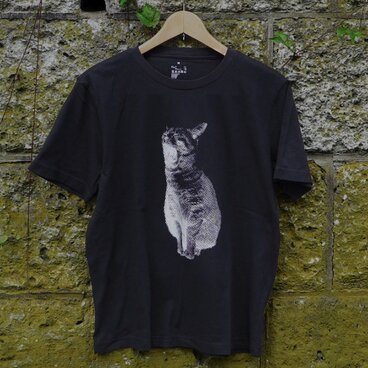 あくび猫Tシャツ　Mサイズ/ブラック