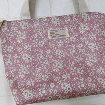 **リバティ*ビニコ*deファスナー付き☆トート**マッジー**