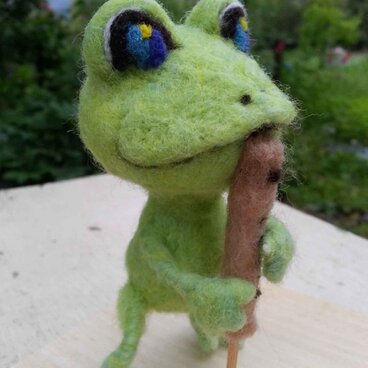 森の音楽家「カエル」バスリコーダー