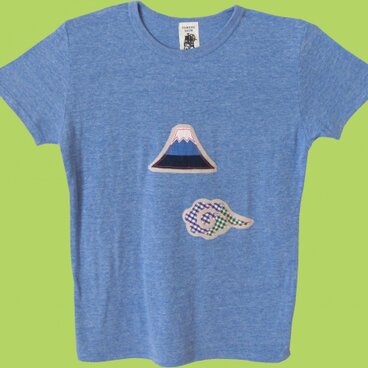 パッチワークの富士山Tシャツ