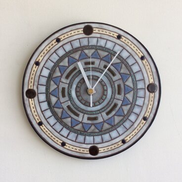 幾何学文様壁掛け時計（大）(No.302)