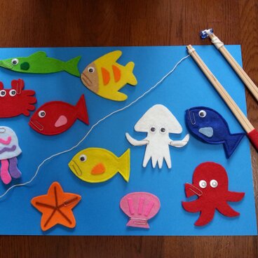 フェルトの釣りセット☆なかま☆