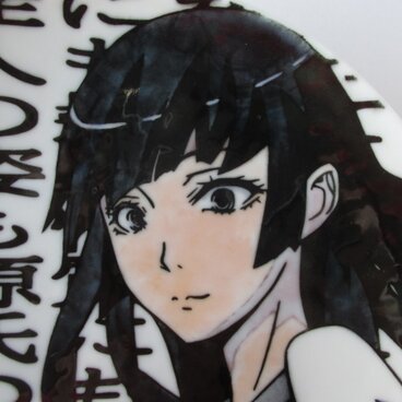 紫のゆかりの物語　小皿（５寸） a