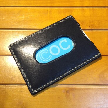 栃木レザーのICカードケース