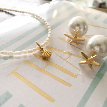 リトルシェルのパールネックレス