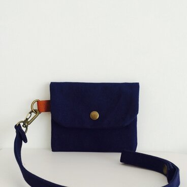 帆布 3way いろいろポーチ＆キーホルダー 小 navy