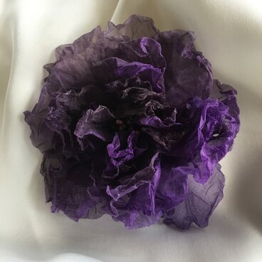 パープルグラデーションコサージュ