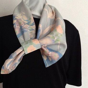 夏用着物生地のスカーフ