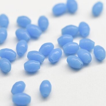 仏ヴィンテージ ライス型ターコイズ6mm 30個セット B105095_060