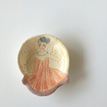 肖像画の豆皿(3)