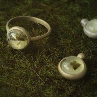 Prehnite　ring 《葡萄石》