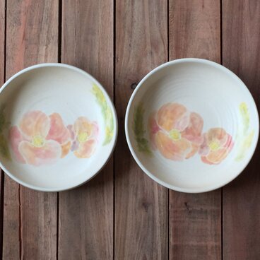 flower dish　ｰorangeｰ