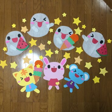 壁面飾り 夏 B4サイズ