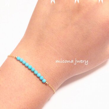 14kgf ターコイズブレスレット