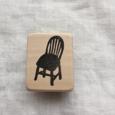 消しゴムはんこ✱アンティーク椅子✱