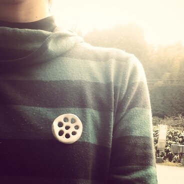 れんこんブローチ