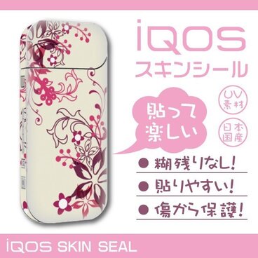 アイコス ステッカー ＩＱＯＳ フラワー