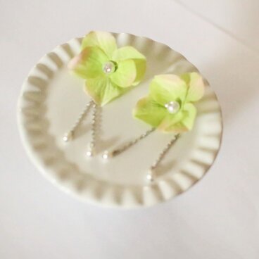 アジサイ【ピアス】ゆらゆら揺れる 2way type