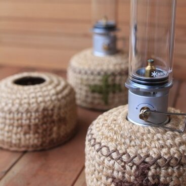 麻紐ソフトカチカチシリーズ*　OD缶カバー110用（ナチュラル＆モスグリーン）