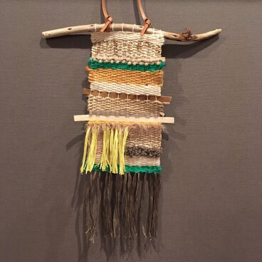 【流木タペストリー】グリーン＆ブラウン