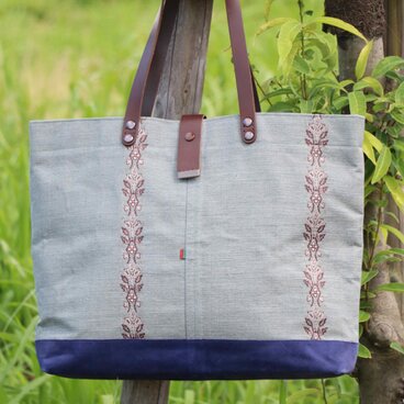 帯ショルダーバッグ　博多織り　Kenjo