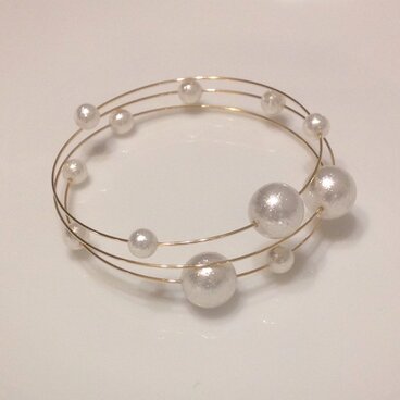 きらきらフープブレスレット