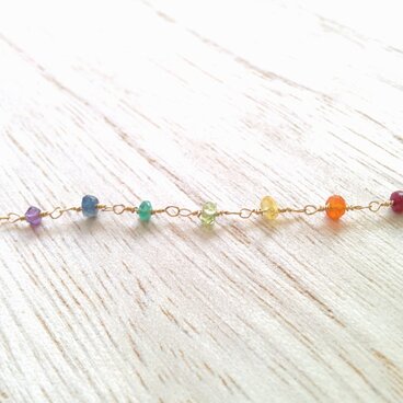 手元に虹を♡14kgf  : レインボーブレスレット