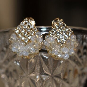 クリアゴールドビーズ