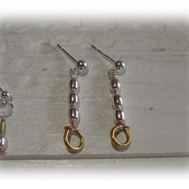 「CUGI de Gozarima su」（NO.20-2-1）　ピアス（真鍮）