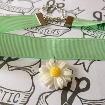 マーガレットチョーカー ミントグリーン