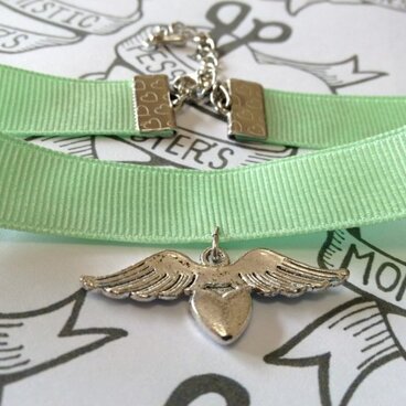 ウイングハートチョーカー ミントグリーン