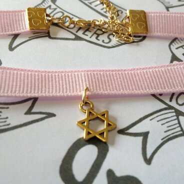 ヘキサグラムチョーカー ピンク