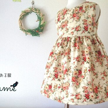 秋のクラシカルワンピース【baby&kids】