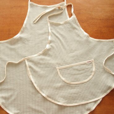 親子エプロンセット(子供サイズ100～120)・コットンダンガリー(O)