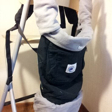 エルゴ、他。無地グレー　ふわとろ最高の肌触りよだれパッド収納カバーセット