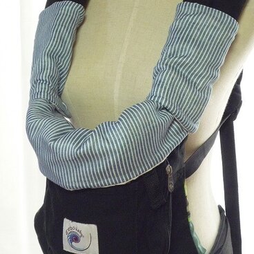 エルゴ、他。ヒッコリー　ふわとろ最高の肌触りをＷガーゼよだれパッド　セット