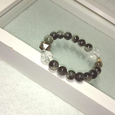トルマリンinクォーツのブレスレット