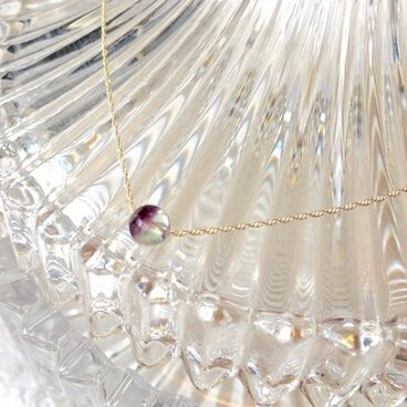 蛍石フローライトファントムクオーツの一粒ペンダントⅠ