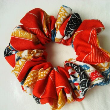 上品★和柄のシュシュ