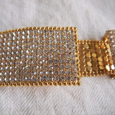 ラインストーン飾りのバックル用金具（オーナメント）