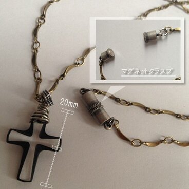 送料無料|スワロフスキー使用|十字架ネックレス