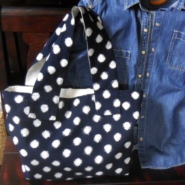 新発売キャンペーンで3000円引き！みずたまの久留米絣のぐだぐだバッグ