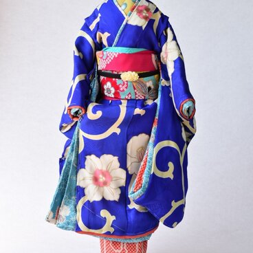 「初春」舞妓こべべ　／リメイク着物