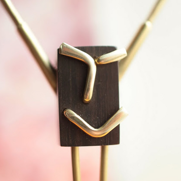 0043「黒檀＋真鍮」ひとこと mokujii