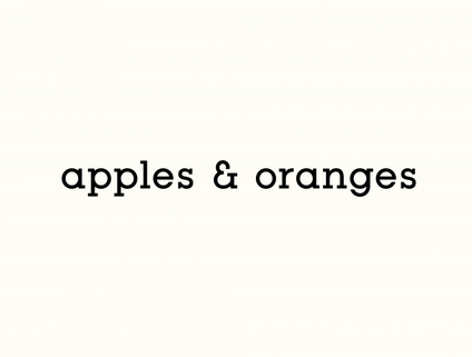 apples & oranges