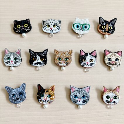 nyaigs〜毛並みまで感じる猫刺繍